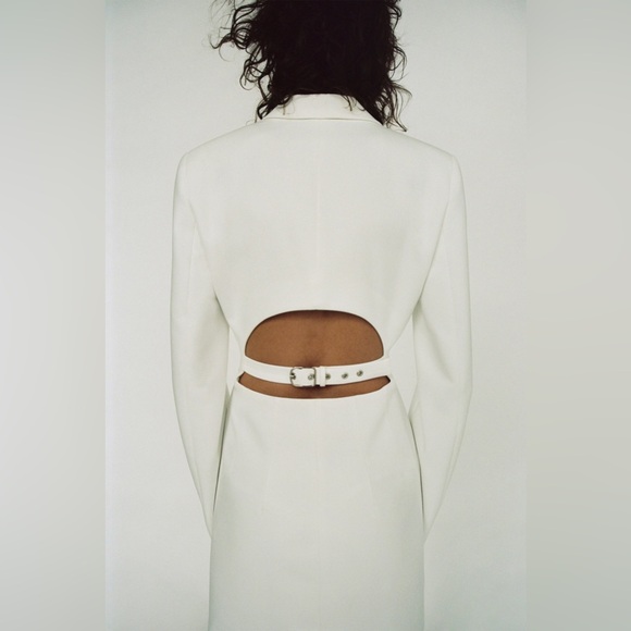 Zara blazer dress cut out formal suit mini - Picture 4 of 9